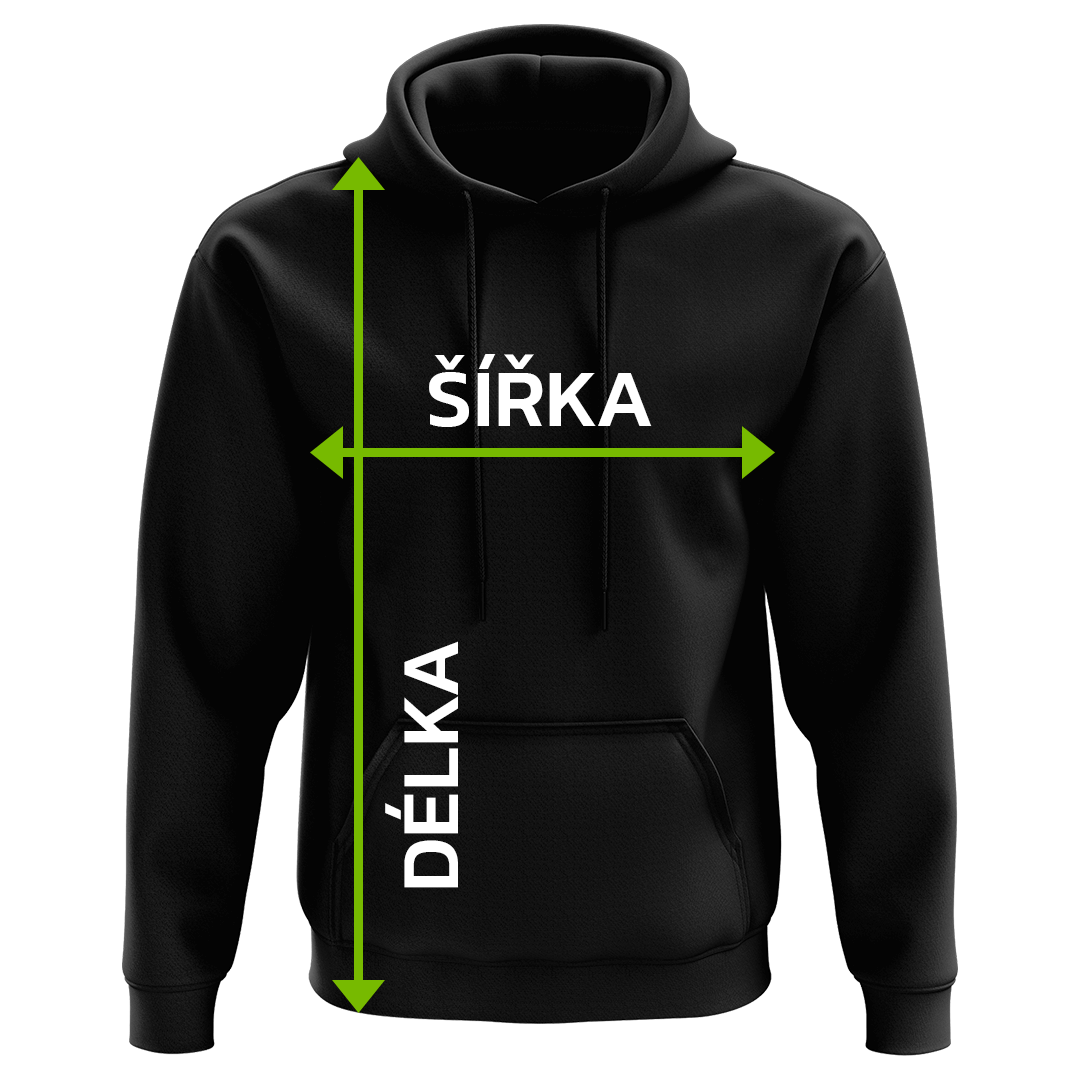 tabulka velikostí mikiny